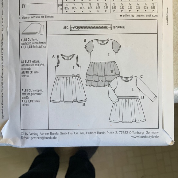 BURDA Girl’s Dress Sewing Pattern Bundle - Picture 4 of 4